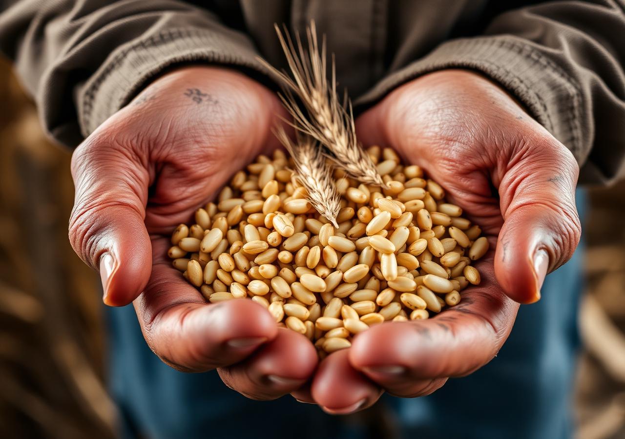 Céréales fabriquées à la ferme